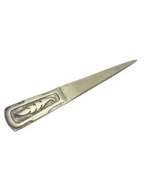 Vintage Brass Letter Opener Made In Israel 6" Long